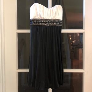 Black and white dress